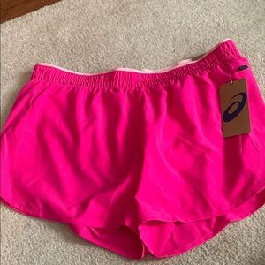 Asics Pink Athletic Shorts Lightweight Breathable